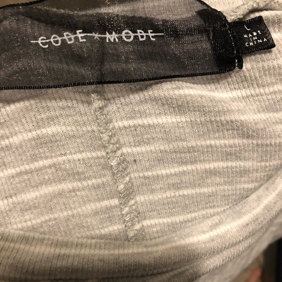 Code X mode striped long sleeve shirt - Picture 2 of 6